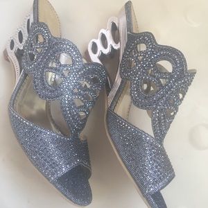 Silver sandals